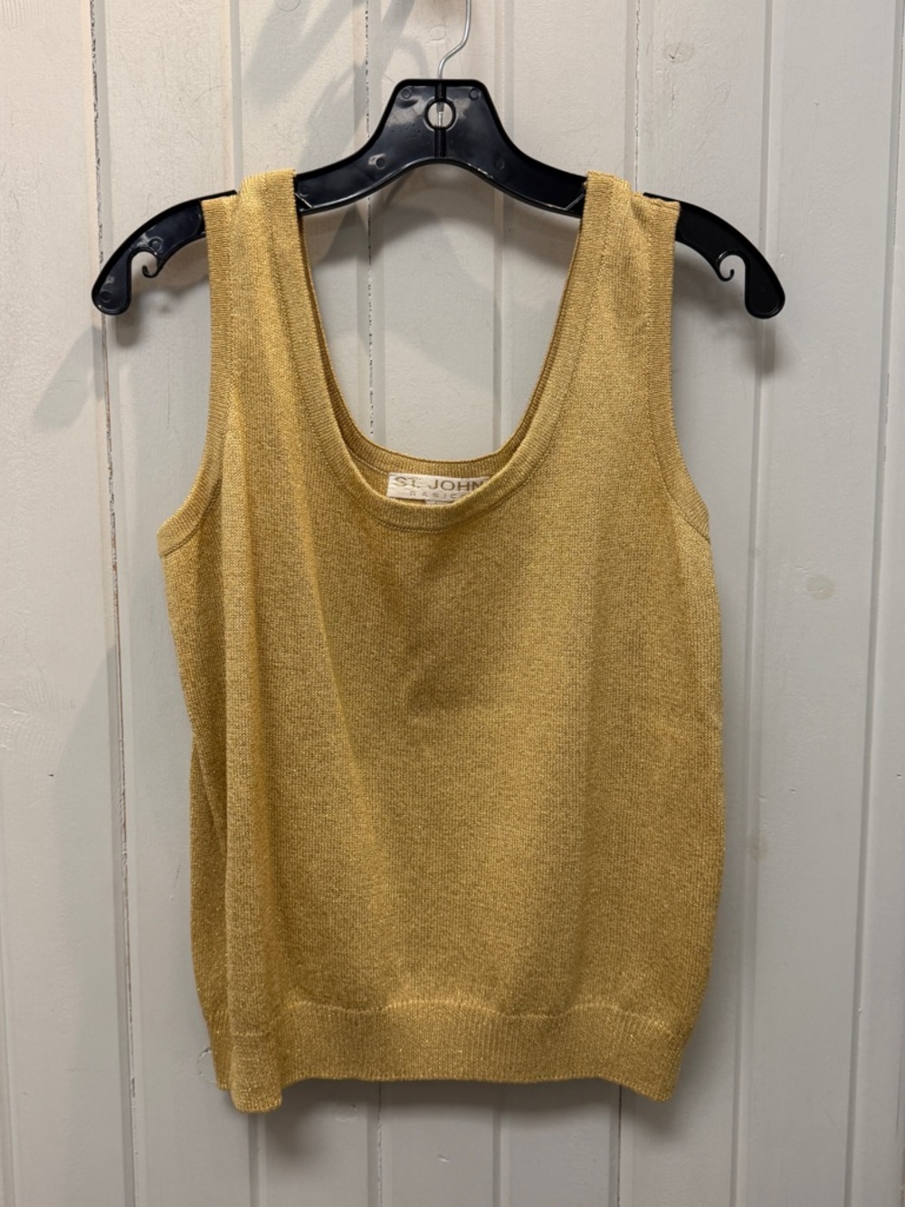 St. John Basics Collection Gold Knit Tank Top